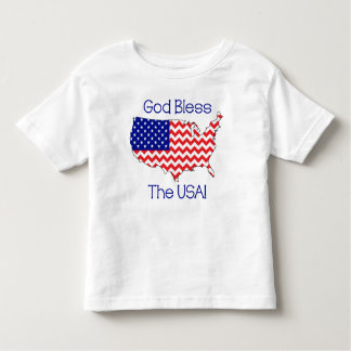 神は米国の幼児のTシャツを賛美します トドラーTシャツ