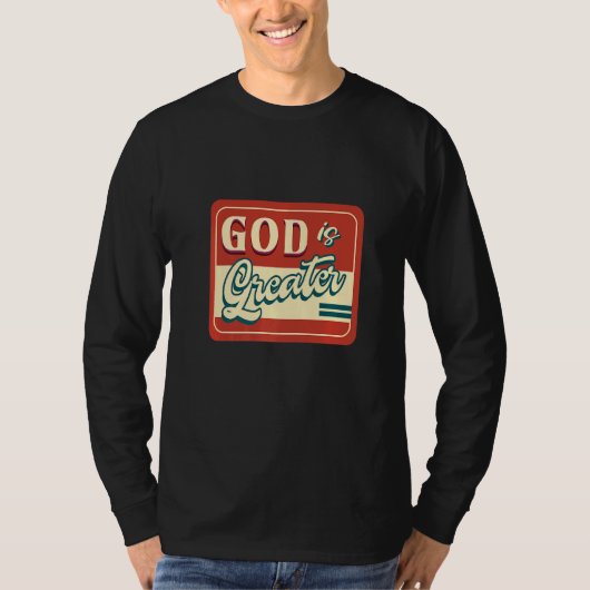 神は素晴らしインスパイアキリスト教 Tシャツ (正面)