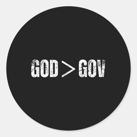 神は素晴らし国のアンチ統治よ動揺して ラウンドシール (正面)