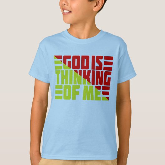 神は考える私の物 Tシャツ (正面)