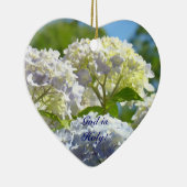 神は聖なる方!ギフト オーナメント 青いアジサイの花 (右)