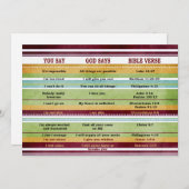 神は聖書の感動的聖句を言う (正面/裏面)