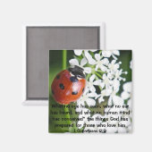 神は聖書の第1節コリント人への手紙第2章9節を用意した マグネット (正面/裏面)