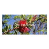 神は聖書の聖句のラックカードを聞く ラックカード (裏面)