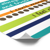 神は聖書の聖句を感動的言う ポスター (角)