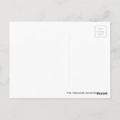 神は聖書の詩のはがきを聞く ポストカード (裏面)