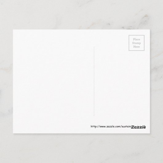 神は聖書の詩のはがきを聞く ポストカード (裏面)