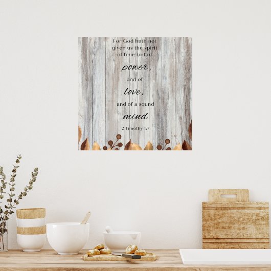 神は聖書の詩のポスターやる気を起こさせるを持っていないので ポスター (キッチン)