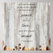 神は聖書の詩のポスターやる気を起こさせるを持っていないので ポスター (正面)