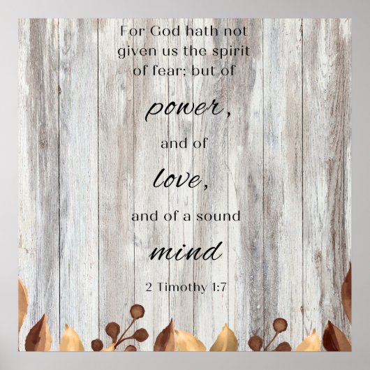 神は聖書の詩のポスターやる気を起こさせるを持っていないので ポスター (正面)