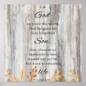 神は聖書の詩のポスターを愛やる気を起こさせるしていた ポスター (正面)