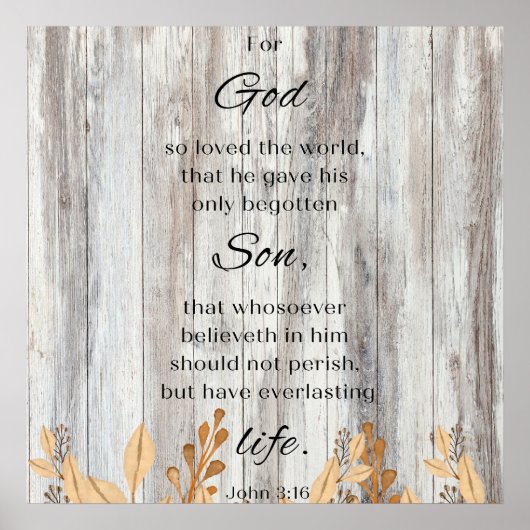 神は聖書の詩のポスターを愛やる気を起こさせるしていた ポスター (正面)