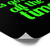 神は聖書イエス・キリスト教の聖徒の常に善である ポスター (角)