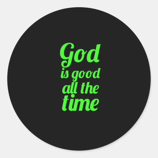 神は聖書イエス・キリスト教の聖霊の時代を通じて常に良い ラウンドシール (正面)