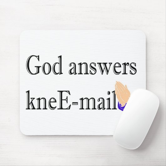 神は膝郵便宗教ギフトに答えます マウスパッド (マウス)