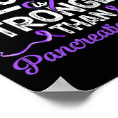 神は膵乳がん戦争よりも強い ポスター (角)