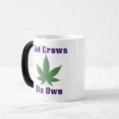 神は自分の雑草を育てるおもしろい モーフィングマグカップ (正面左)