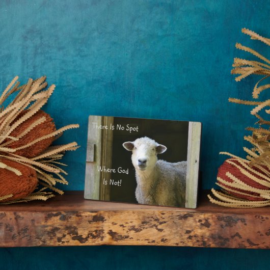 神は至る所に羊 フォトプラーク (側面)