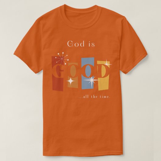 神は良いレトロ(ダークカラー)プレミアム Tシャツ (デザイン正面)