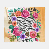 神は良い宗教のスピリチュアルフリースブランケット フリースブランケット (正面(横))