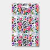 神は良い宗教クリスチャンのギフトバッジリールID バッジ (Back)