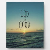 神は良い引用文 フォトプラーク (正面)