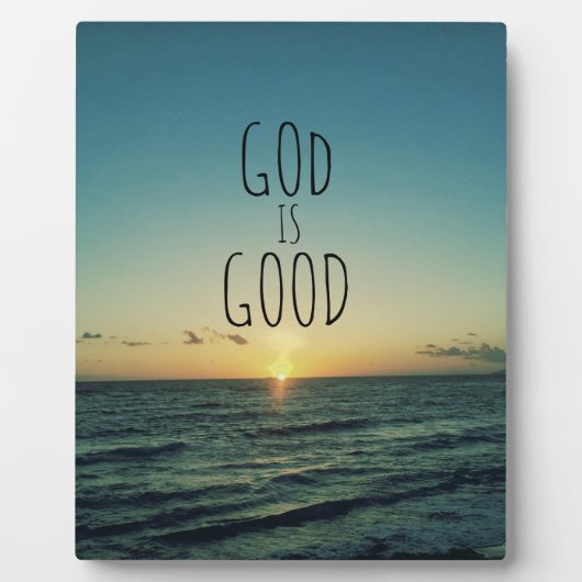 神は良い引用文 フォトプラーク (正面)