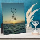 神は良い引用文 フォトプラーク (側面)