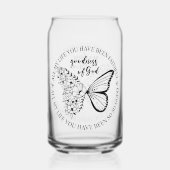 神は良い蝶であるフローラ ガラス缶 (正面)