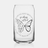 神は良い蝶であるフローラ ガラス缶 (裏面)