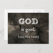 神は良い…すべての時間のクリスチャンカスタムである ポストカード (正面/裏面)