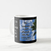 神は良きマグである コーヒーマグカップ (正面左)