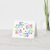 神は花との、幸せな母の日賛美するように カード (正面)