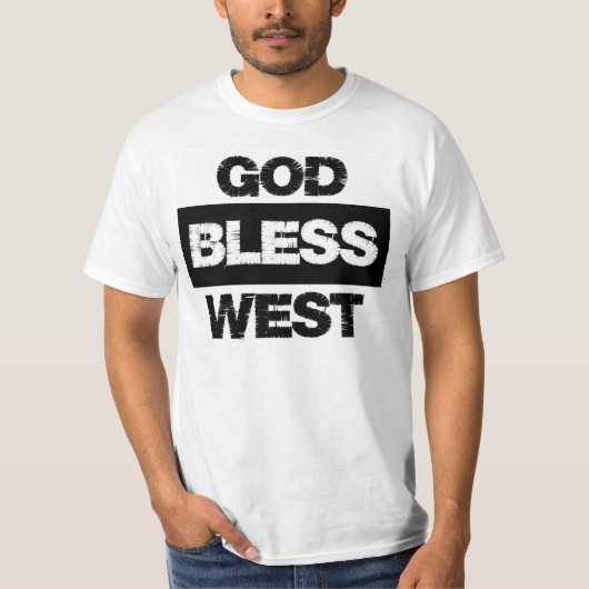 神は西のTシャツを賛美します Tシャツ (正面)