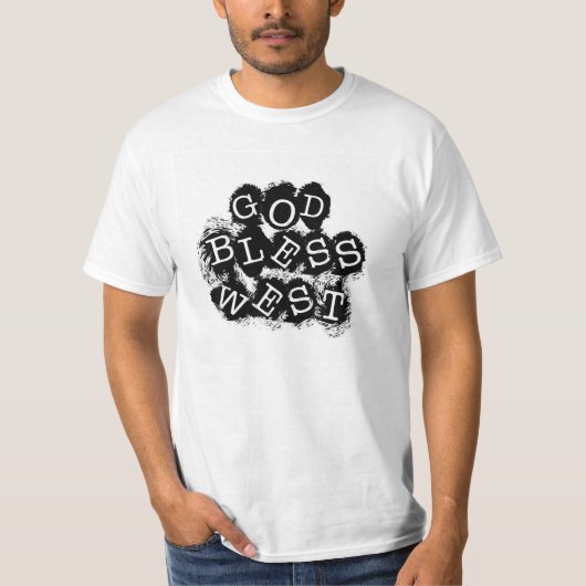 神は西のTシャツを賛美します Tシャツ (正面)