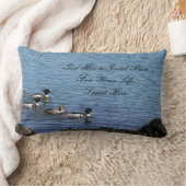 神は計画の感動的な引用文のLumbarの枕を持っています ランバークッション (ブランケット)