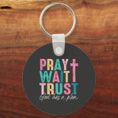 神は計画を持っている キーホルダー (正面)