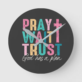 神は計画を持っている ラウンド壁時計