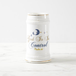 神は詩篇46マグカップを支配している ビールジョッキ