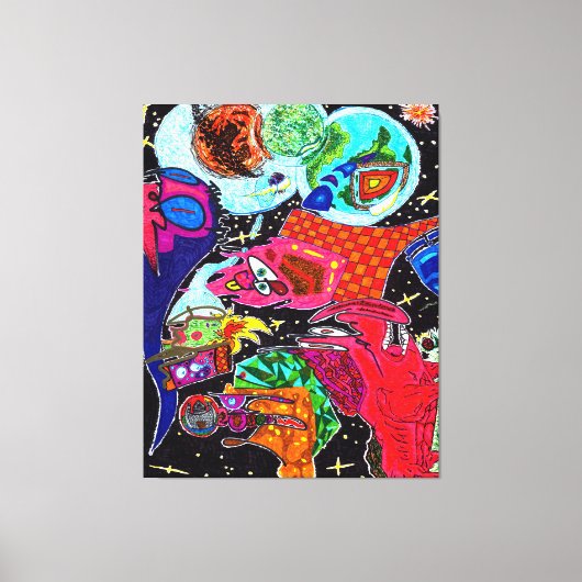 神は詳細#14 キャンバスプリント (正面)