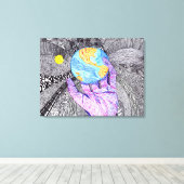 神は詳細#18 キャンバスプリント (インサイチュ (ウッドフロア))