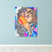 神は詳細#19 キャンバスプリント (インサイチュ (ウッドフロア))