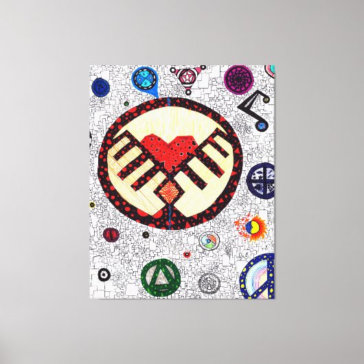 神は詳細#2 キャンバスプリント (正面)