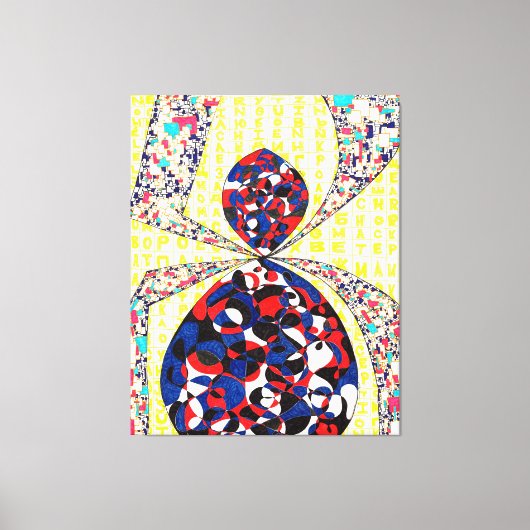 神は詳細#3 キャンバスプリント (正面)