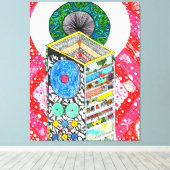 神は詳細#5 キャンバスプリント (インサイチュ (ウッドフロア))