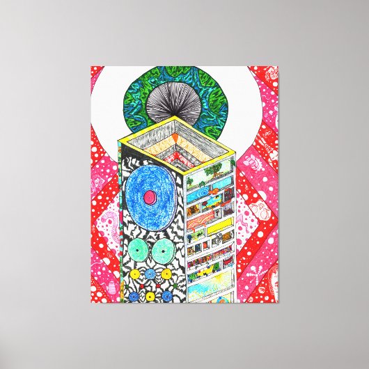 神は詳細#5 キャンバスプリント (正面)