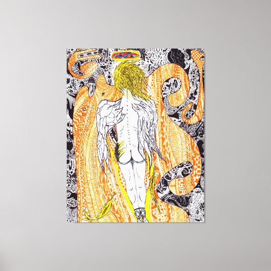 神は詳細#6 キャンバスプリント (正面)