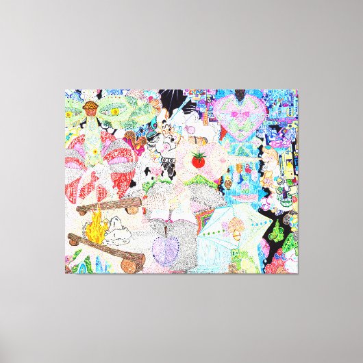 神は詳細#8 キャンバスプリント (正面)