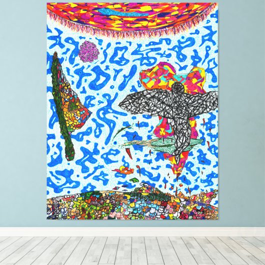 神は詳細#9 キャンバスプリント (インサイチュ (ウッドフロア))