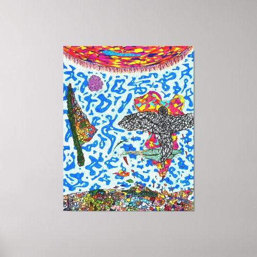 神は詳細#9 キャンバスプリント (正面)